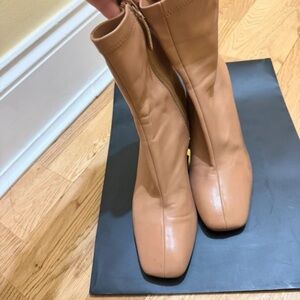 Stradivarius Camel Heeled Boots